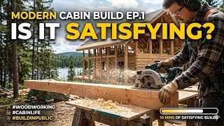 woodworking #cabinlife #buildinpublic #satisfying #oddlysatisfying