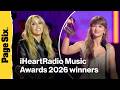 iHeartRadio Music Awards 2026: the top winners list including Taylor Swift, Miley Cyrus, Stray Kids