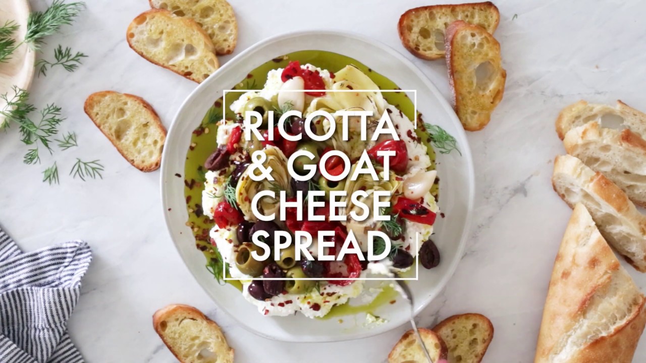 DeLallo Ricotta, Goat Cheese and Avocado Oil Antipasti Spread YouTube