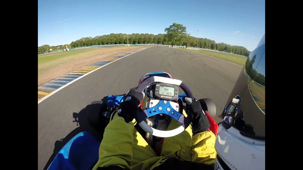 karting 125 a boite palettes au volant cik le mans gopro