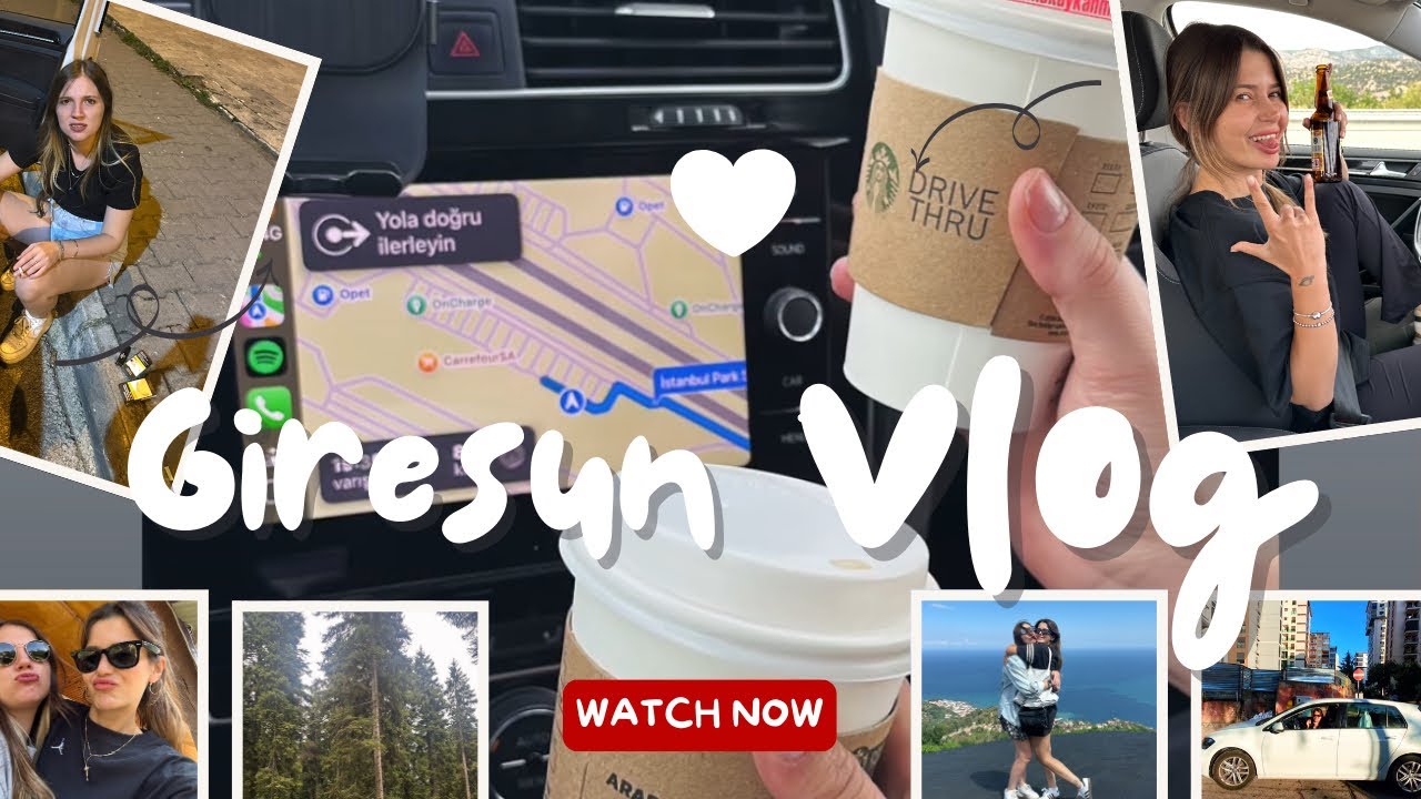 Karadeniz Yolu 11 Saatlik Kız Kıza Macera! İstanbul’dan Giresun’a Yol Vlog 🚗✨ 