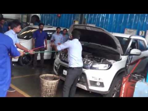 Snake in Maruti Suzuki Vitara Brezza's engine