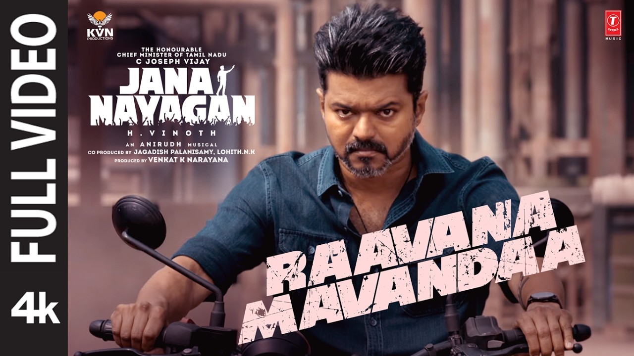 ⁣Hon’ble CM Vijay | Jana Nayagan - Raavana Mavandaa Full Video | H Vinoth | Anirudh | KVN