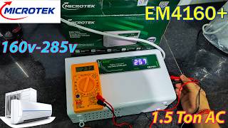Microtek Em4160 160V-285V Voltage Stabilizer Best 1.5 Ton Ac