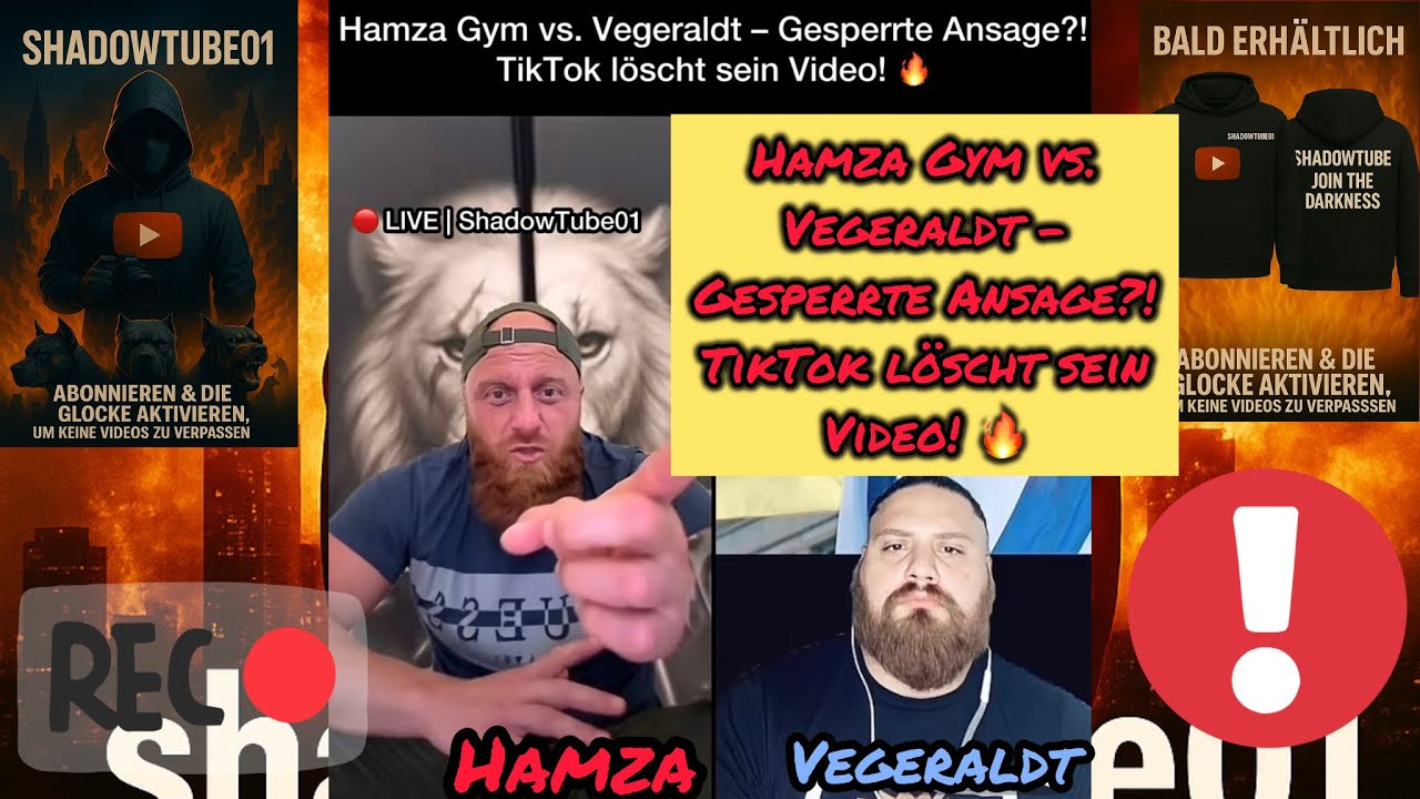 Hamza Gym vs. Vegeraldt – Gesperrte Ansage?! TikTok löscht sein Video! 🔥