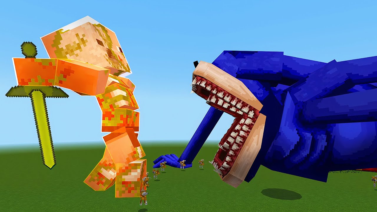Shin Sonic vs Zombie Pigman TITAN! in Minecraft!
