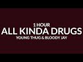 Young Thug &amp; Bloody Jay - All Kinda Drugs [Sped Up/1 Hour] &quot;Hey I&#39;m Bloody Jay I&#39;m an addict&quot; tiktok