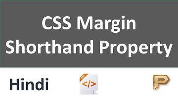 CSS Margin Shorthand Property-Hindi