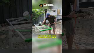 cara pasang engsel tanam concealed hinge di kusen baja ringan