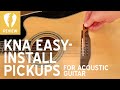 Naturalsounding easyinstall acoustic guitar pickups  kna pickups review sg2 sp1 sp2