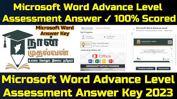 Microsoft Word Advanced Level Assessment Answer Key 2023 for 100% Success