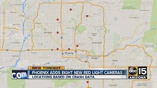 Phoenix adds eight new red light cameras