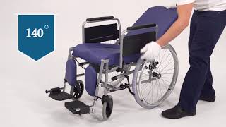 видео Инвалидные коляски с санитарным оснащением