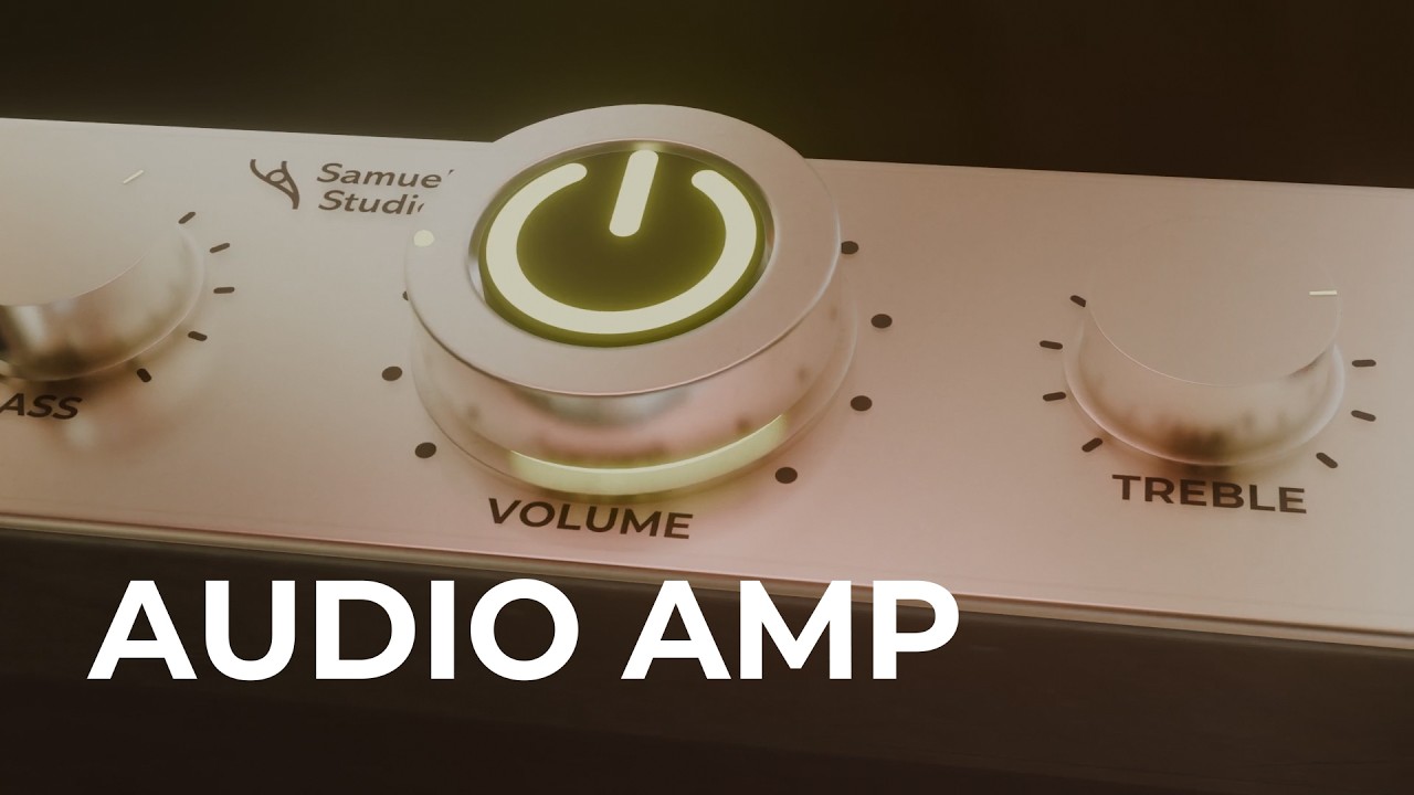 Audio Amplifier - 3D Product Visualization