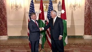 Secretary Tillerson Welcomes King Abdullah II of Jordan