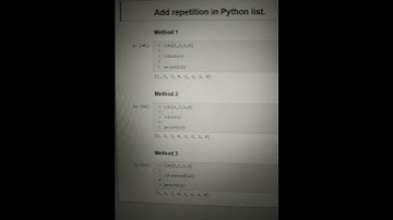 Add repetition in Python List