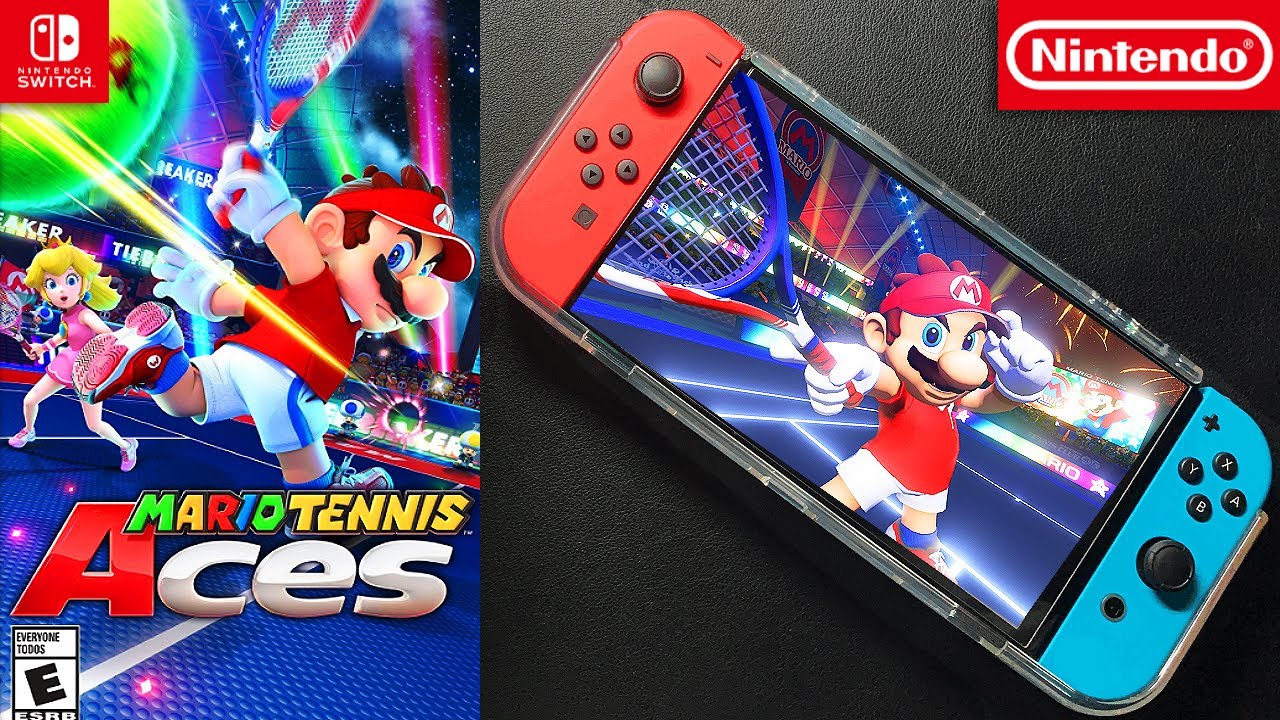 | Unboxing Gameplay Mario YouTube Aces Tennis | Switch and - Nintendo OLED