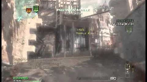 MW3 triple kill with MP7
