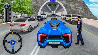New Sports Car Blue Lykan Hypersport motor Car parking in Highway Rest area–3d driving class#cargame screenshot 1