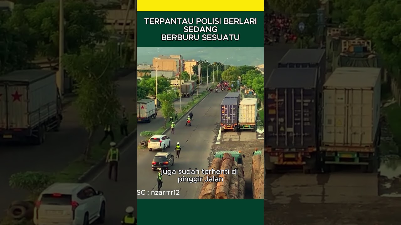Terpantau polisi berlari #shorts