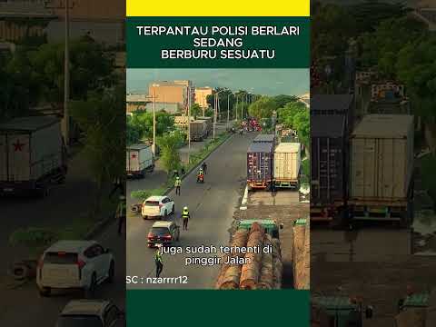 Terpantau polisi berlari #shorts