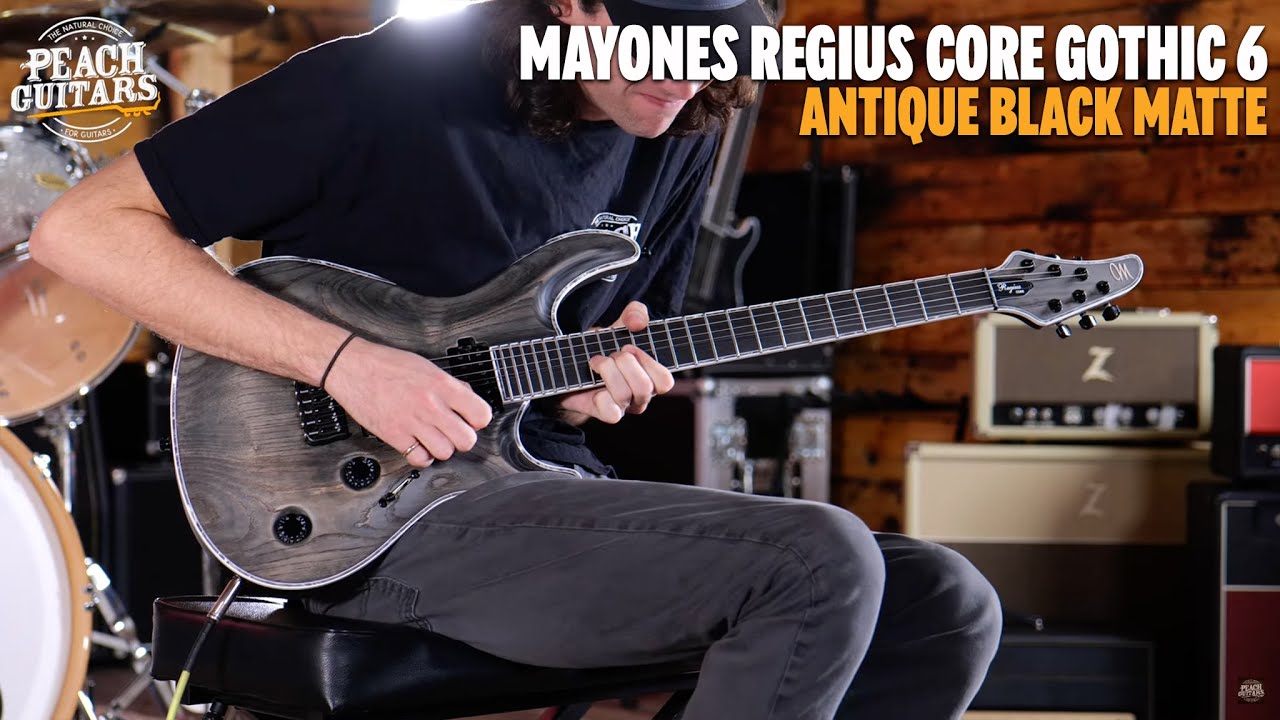 No Talking...Just Tones | Mayones Regius Core Gothic 6 Antique Black Matte
