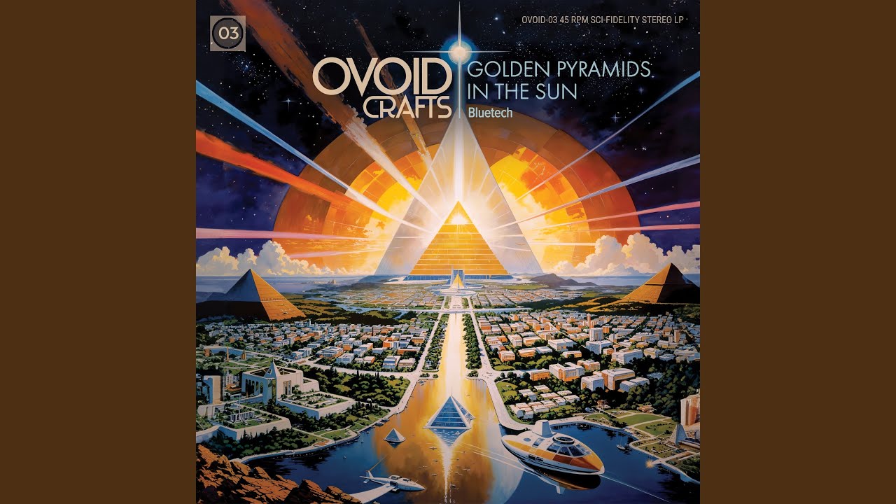 Golden Pyramids In The Sun