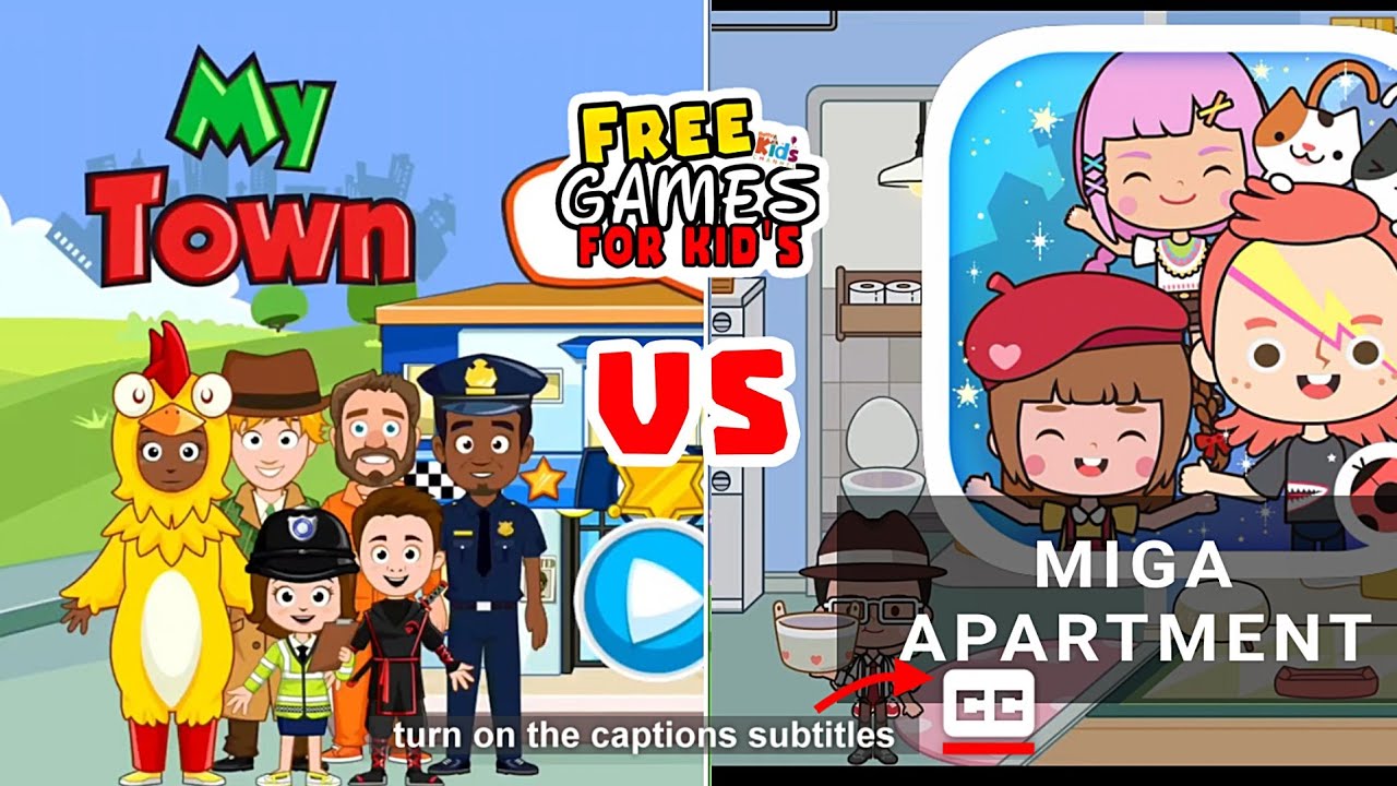 MY TOWN POLICE vs MIGA APARTMENT | Games for Kids
