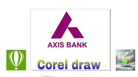 Axis Bank logo . How to make Axis bank logo. #coreldraw #graphics#graphicdesign #graphicdesigner