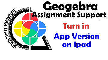 GeoGebra -- Turn In - App Version on iPad