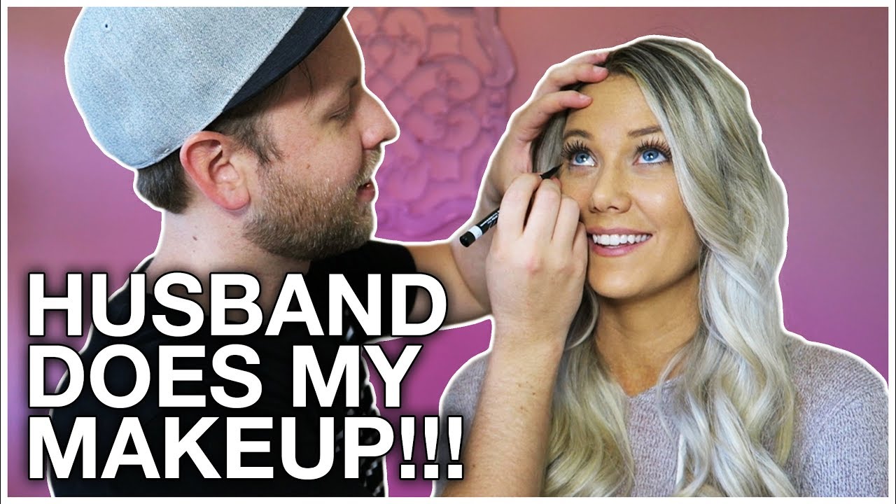 HUSBAND DOES MY MAKEUP CHALLENGE!!!