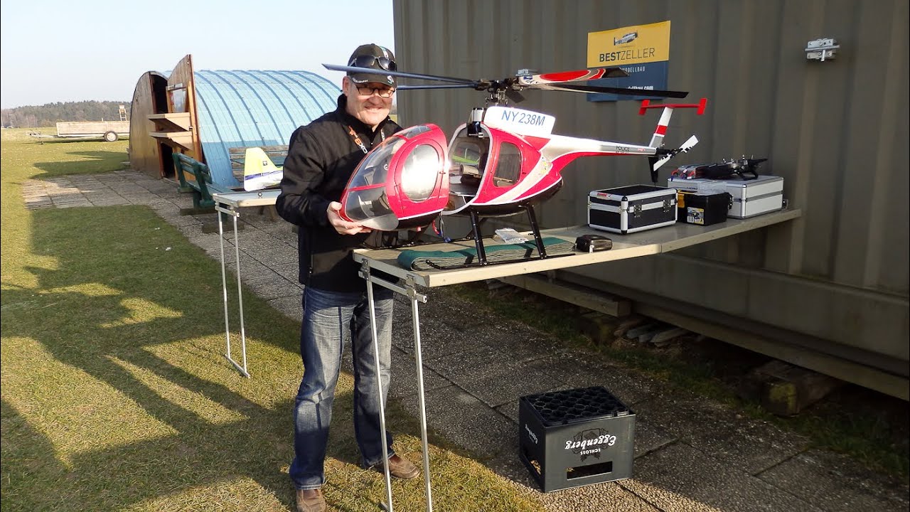 Roban Modell 700 Hughes MD 500E Scale Heli Compactor Mechanik YouTube