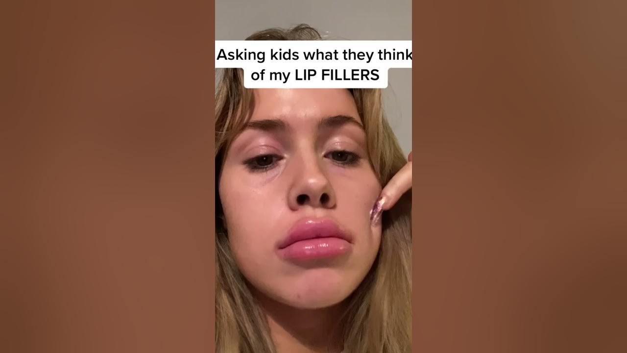 Kids react to lip filler - YouTube