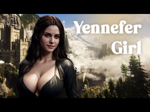 [4K] AI Lookbook | Yennefer Girl | AI-generated portraits | #yennefer #witcher #aigenerated #4k