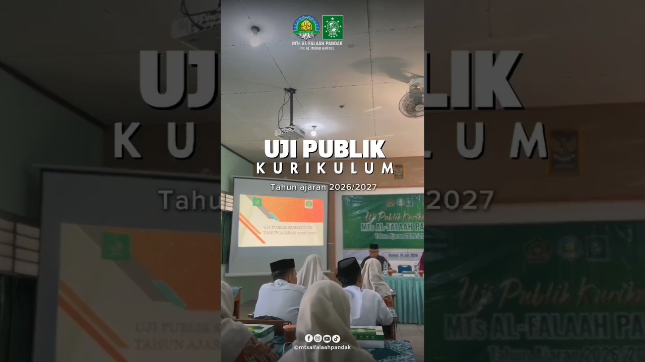 Uji Publik Kurikulum Tahun Ajaran 2026/2027 #MTsAlFalaahPandak #UjiPublikKurikulum #PPAl-ImdadBantul
