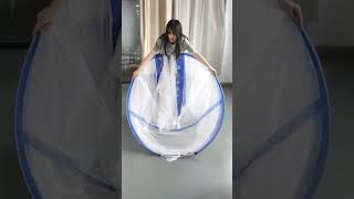 Foldable mosquito net installation and folding tutorial