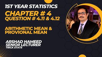 First year stats | Ch # 4 | Question 4.11 & 12 |Measure of Dispersion | TRICK STATS | ARSHAD HAMEED