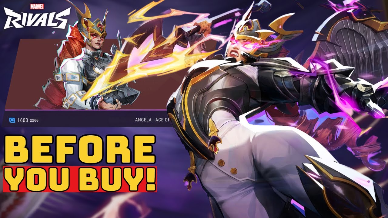 Angela Ace of Spades Skin Showcase - Marvel Rivals | Before You Buy