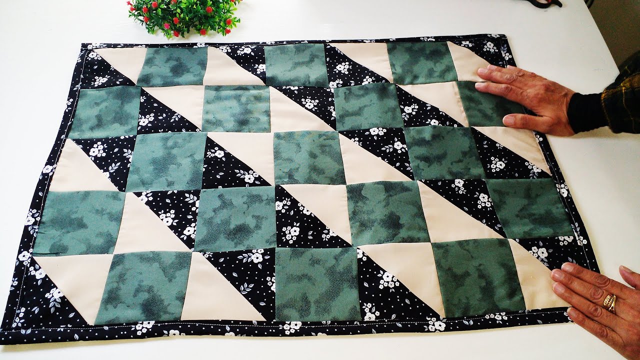 Sewing with scraps: How to make a patchwork carpet 