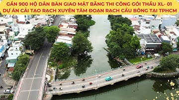 Gần 900 hộ dân bàn giao mặt bằng thi công gói thầu XL- 01 Dự án cải tạo rạch XUYÊN TÂM tại TPHCM
