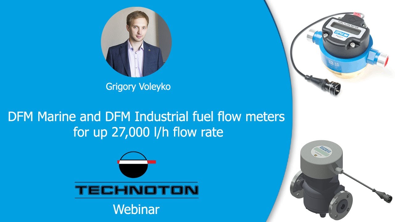 DFM Marine and DFM Industrial fuel flow meters for up 27,000 l/h flow