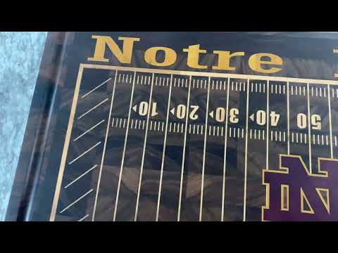 Custom Notre Dame Inlay Cutting Board
