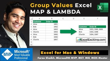Use Excel MAP and LAMBDA Function to Group Values