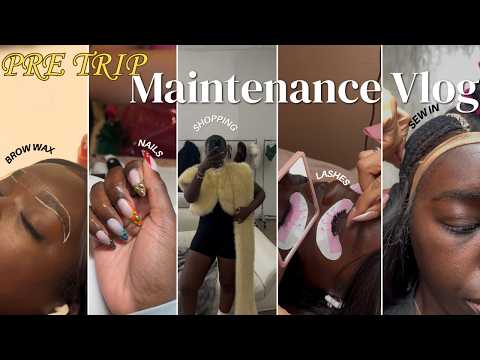 Pre Trip Maintenance Vlog: Sew In, New Lash Set, Bomb Nails, Outfit Try Ons & More