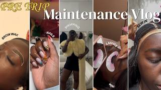 Pre Trip Maintenance Vlog: Sew In, New Lash Set, Bomb Nails, Outfit Try Ons & More