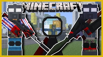 Minecraft -FULLY CUSTOMISABLE AND REALISTIC  WEAPONS TO FIGHT ZOMBIES,  DECIMATION MOD PT3