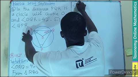 September 2024 WASSCE Objective Test Question No. 16 on Circle Theorems (Plane Geometry 2)