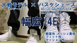 ウエアハウス大戦モデル(DD-1003SXX)とバッシュ(アシックス ゲルトフープv14)を合わせてみたら良かった