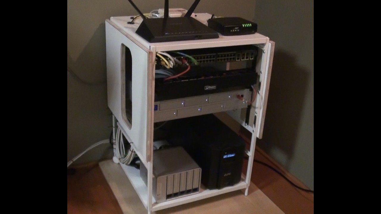 Diy Rack Mount Router Quick & Easy DIY Rack-Mount Cabinet - YouTube