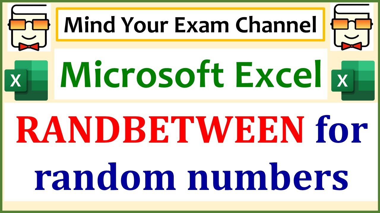 RANDBETWEEN() function in Excel to generate random numbers | Statistics using Microsoft Excel Course